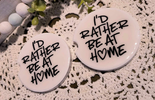 Car Coasters - I'd Rather Be Home