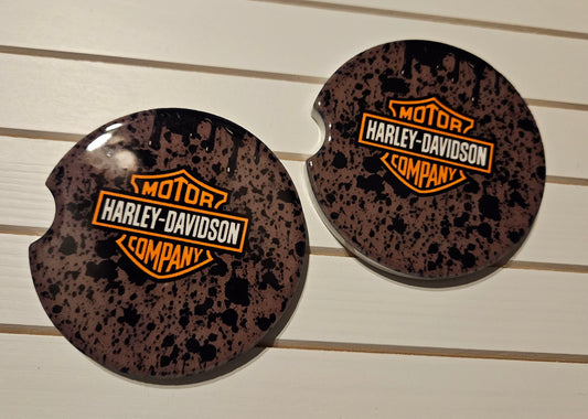 Car Coasters Ceramic  - Harley Davidson