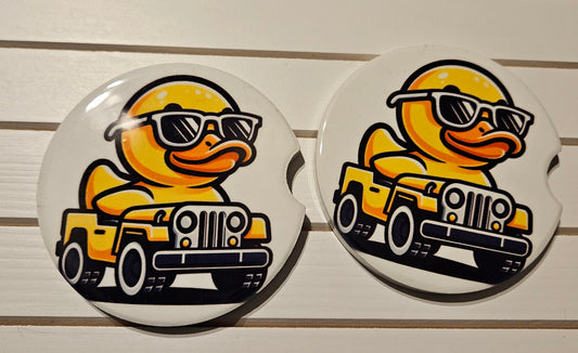 Car Coasters Ceramic- Jeep Duck 1